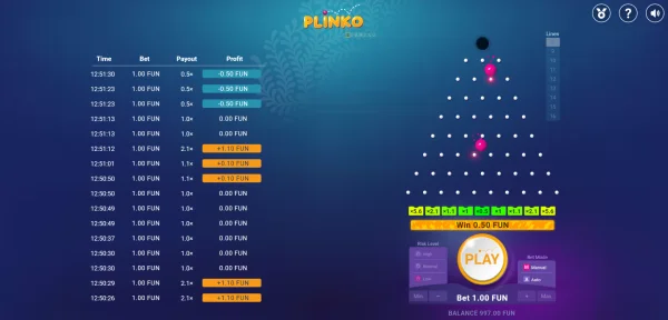 Play Online Plinko